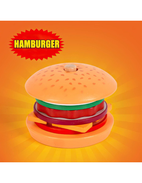 Juguete de Apilamiento Hamburguesas Madera MIKNEKE 12.7cm