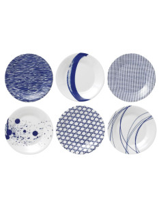 Juego de Platos de Acento Royal Doulton Pacific 6 Piezas