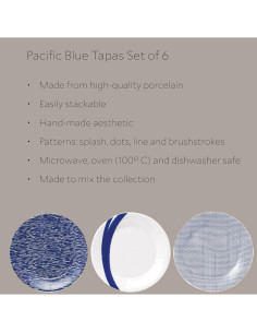 Juego de Platos de Acento Royal Doulton Pacific 6 Piezas 2