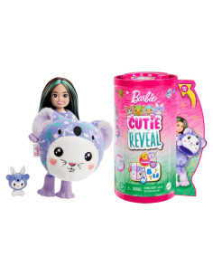 Muñeca Chelsea Barbie Cutie Reveal Conejo Koala con 6 Sorprisas
