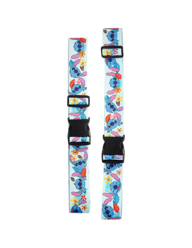 Correa de Equipaje Disney Stitch Set 2 Piezas Ajustable 2.13m