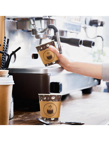 Vasos de Café Desechables FIESTA JOLLY 10oz 100 Unidades