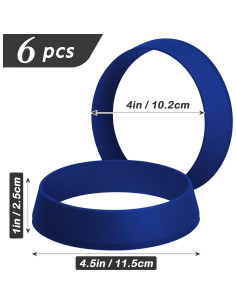 Moldes de Silicona KOLUTI para Muffin 10.2 cm - 6 Piezas 2