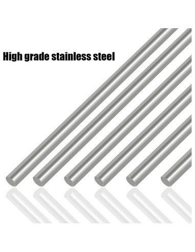 Kit 6 Varillas de Acero Inoxidable Swpeet 3mm x 300mm