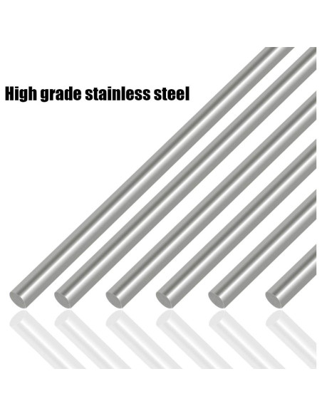 Kit 6 Varillas de Acero Inoxidable Swpeet 3mm x 300mm
