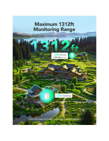 Termómetro Higrómetro Wi-Fi GoveeLife H5107 Interior Exterior