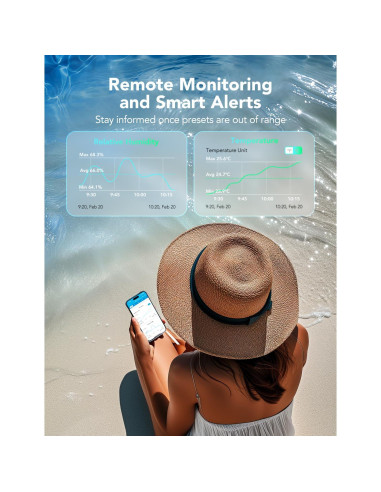 Termómetro Higrómetro Wi-Fi GoveeLife H5107 Interior Exterior