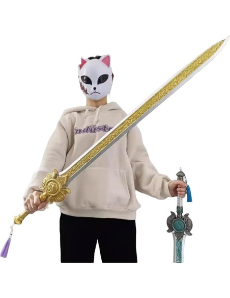 Espada de Cosplay Damdos Naraka Bladepoint 100 cm Espuma PU