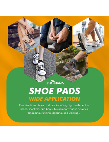 Almohadillas Metatarsales ZUCNANA Gel Antideslizantes 12 Pzas