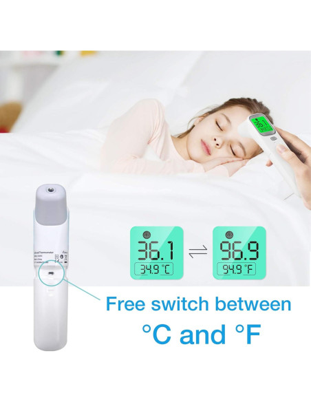 Termómetro Infrarrojo Sin Contacto Wellue AOJ-20A para Bebés y Adultos