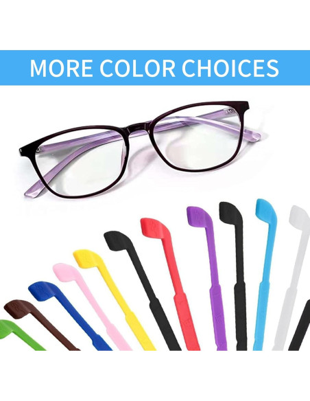 12 Correas de Gafas de Silicona para Niños y Adultos