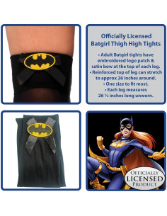 Medias Altas Batgirl Rubie's Costume Co - Licencia Oficial DC 2