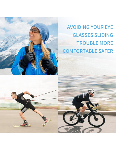 12 Correas de Gafas de Silicona para Niños y Adultos