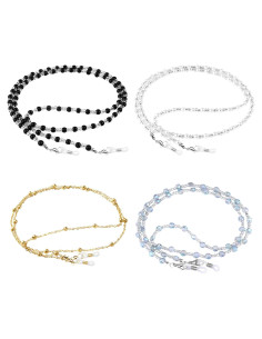 Cadenas para Gafas ONESING 4 Pcs Ajustables Multicolor