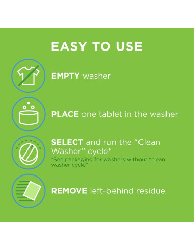 Limpiador de Lavadora Affresh W10549846 - 5 Tabletas Eficientes