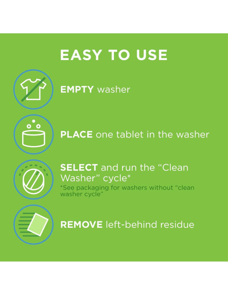 Limpiador de Lavadora Affresh W10549846 - 5 Tabletas Eficientes