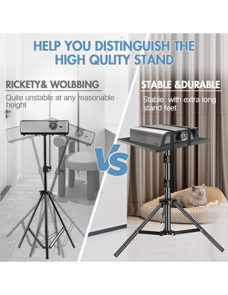 Soporte Trípode Ajustable REHOSEUP para Proyector y Laptop 15kg