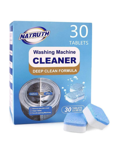 Limpiador Desincrustante NATRUTH 30 Tabletas para Lavadoras Limpiador Desincrustante NATRUTH 30 Tabletas para Lavadoras