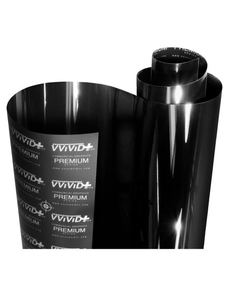 Vinilo Envoltura Ultra Gloss VViViD 30.48cm x 152.4cm Negro Brillante