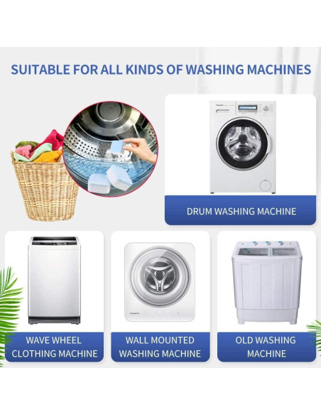 Limpiador Desincrustante NATRUTH 30 Tabletas para Lavadoras Limpiador Desincrustante NATRUTH 30 Tabletas para Lavadoras