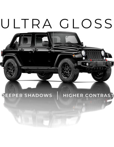 Vinilo Envoltura Ultra Gloss VViViD 30.48cm x 152.4cm Negro Brillante