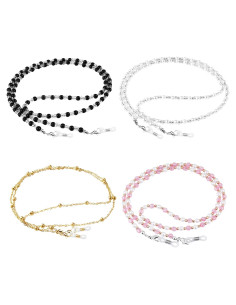 Cadenas para Gafas ONESING 4 Pcs Ajustables Multicolor