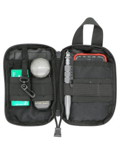 Organizador Táctico LefRight Mini Molle Negro 17x11 cm 2