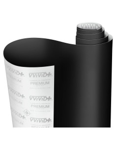 Vinilo Envoltura Automotriz Negro Mate VViViD 0.46m x 1.52m