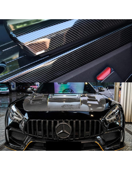 Vinilo de Fibra de Carbono 6D Lypumso 0.3m x 3m con Herramientas