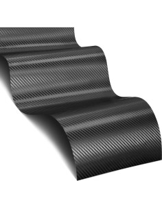 Vinilo Fibra de Carbono Negra VViViD 1.5m x 0.3m 3D 2