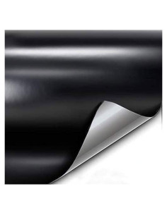 Vinilo Adhesivo VViViD+ Satinado Negro 0.3m x 1.5m