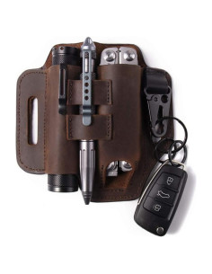 Funda de Cinturón Multiherramienta Gentlestache de Cuero EDC