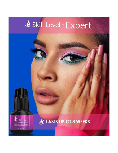 Pegamento para Extensiones de Pestañas Stacy Lash 5ml - Secado 0.3s