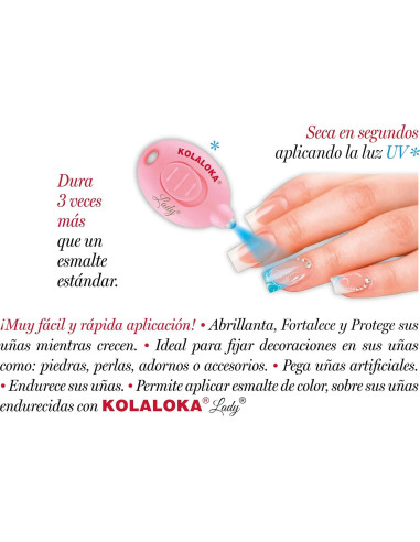 Kola Loka Lady Kit Adhesivo UV 5g para Uñas Artificiales