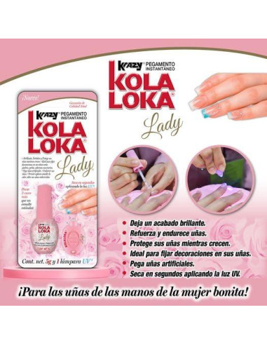 Kola Loka Lady Kit Adhesivo UV 5g para Uñas Artificiales