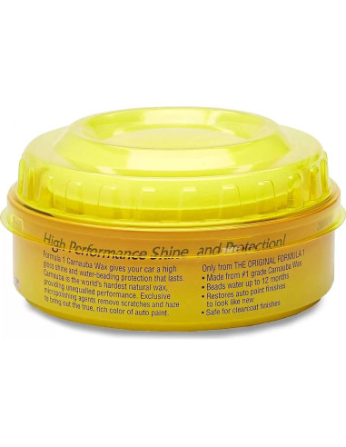 Cera de Carnauba Formula 1 340g - Pulidor Brillo Alto para Autos