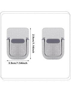Soporte de Teclado Portátil Abeillo Mini 2PCS Plata 2