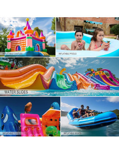 Kit de Parche Autoadhesivo 10Leccion para Inflables 12 Pcs