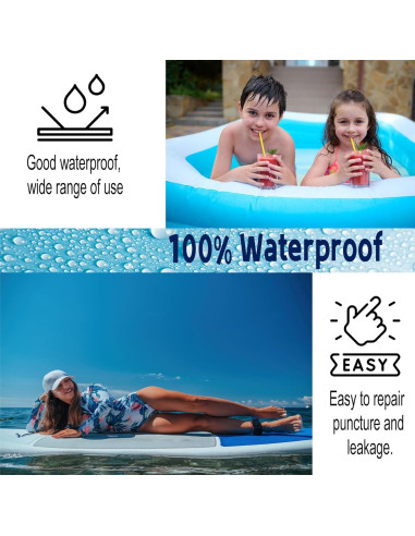 Kit de Parche Autoadhesivo 10Leccion para Inflables 12 Pcs