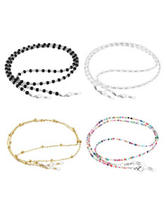 Cadenas para Gafas ONESING 4 Pcs Ajustables y Coloridas