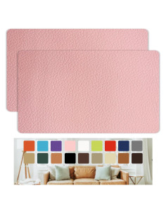 Parche de Reparación de Cuero Rosa Giftmeet 20x30 cm 2 Pcs