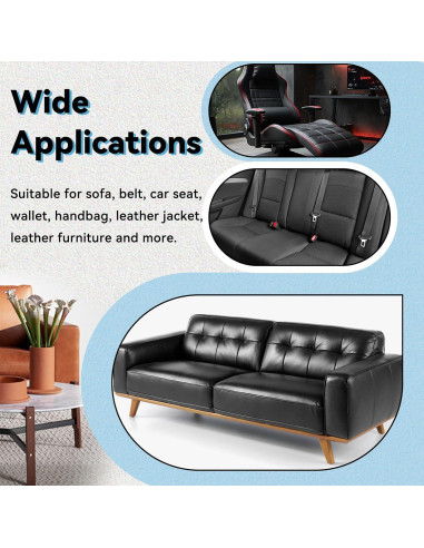 Cinta de Reparación de Cuero Nexkayee 7.62x154.94cm Marrón Oscuro