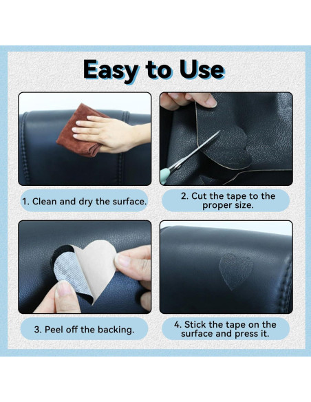 Cinta de Reparación de Cuero Nexkayee 7.62x154.94cm Marrón Oscuro