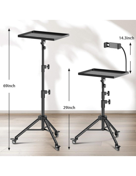 Soporte de Proyector Trípode GZGDLJQ Ajustable 29-69" Negro