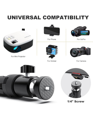 Trípode Mini Didbynm para Proyector y Cámara 0.14 kg