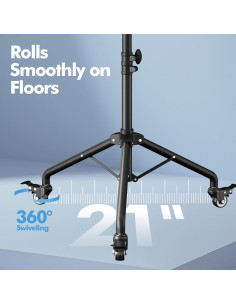 Soporte de Proyector y Laptop OUKMIC con Ruedas Ajustable 66-124 cm 2
