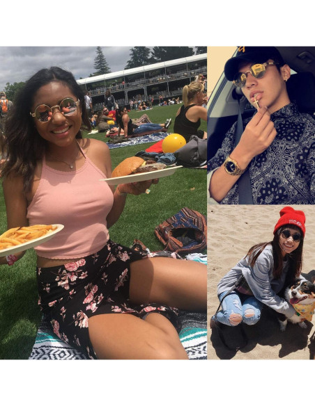 Gafas de sol redondas Dollger Steampunk con marco metálico Gafas de sol redondas Dollger Steampunk con marco metálico