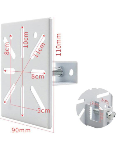 Soporte de Montaje en Pared FINXROLL para Proyector y CCTV 11.1x9.1cm