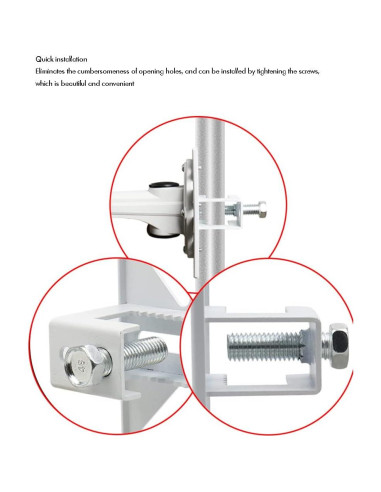 Soporte de Montaje en Pared FINXROLL para Proyector y CCTV 11.1x9.1cm