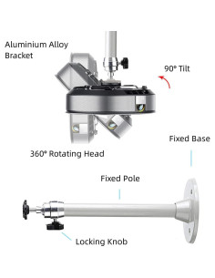 Soporte de Proyector de Techo y Pared Boewill 215mm Gris 2